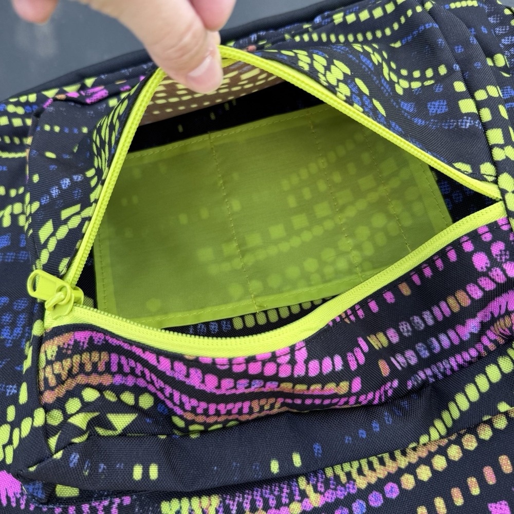 Levi's Backpack‎ Neon Multicolored Design. Laptop Sleeve. 2 Water Bottle Pockets - Picture 4 of 12
